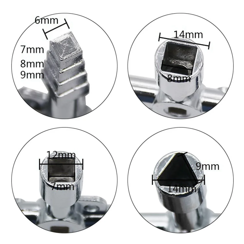 4 In 1 Multi-function Universal Cross Key Triangle Key for Train Electrical Elevator Cabinet Valve Alloy Triangle Square
4 In 1 Multi-function Universal Cross Key Triangle Key for Train Electrical Elevator Cabinet Valve Alloy Triangle Square