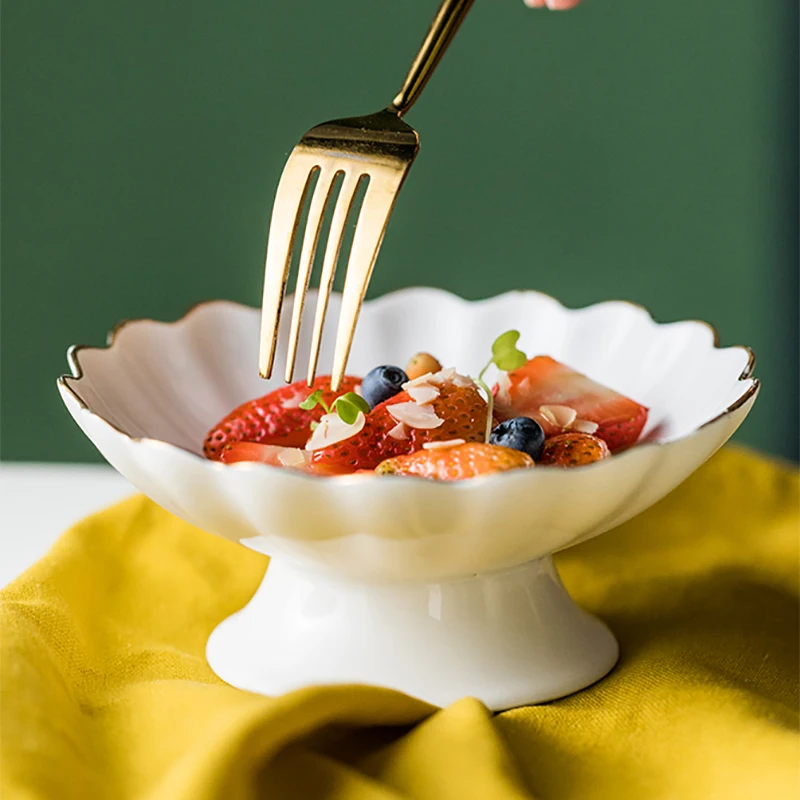 Creative Simple Fruit Dessert Fruit Plate Chinese Lace Chrysanthemum High Foot Plate Ceramic Tea Plate Snack Tray
Creative Simple Fruit Dessert Fruit Plate Chinese Lace Chrysanthemum High Foot Plate Ceramic Tea Plate Snack Tray