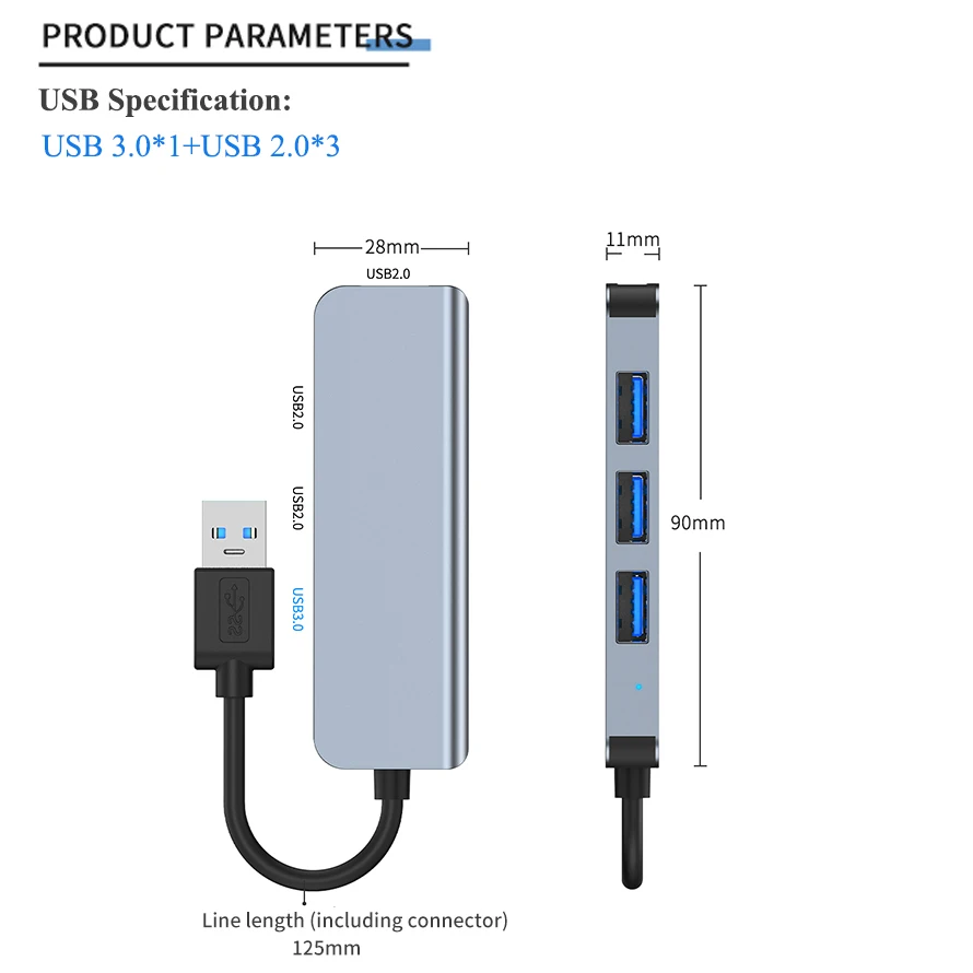 4 In 1 USB HUB Type-C To USB 3.0 2.0 HUB Adapter Multi USB Splitter Expander For Matebook Huawei Xiaomi Laptop PC Accessories
4 In 1 USB HUB Type-C To USB 3.0 2.0 HUB Adapter Multi USB Splitter Expander For Matebook Huawei Xiaomi Laptop PC Accessories