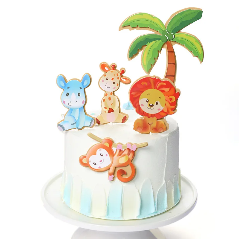Safari Birthday Cake Topper Forest Lion Monkey Zoon Theme Children's Birthday Party Cake Decoration Kids Party Supplies
Safari Birthday Cake Topper Forest Lion Monkey Zoon Theme Children's Birthday Party Cake Decoration Kids Party Supplies