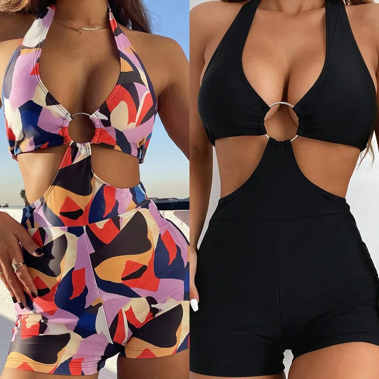 Cut Out Bandage Halter Rompers Women Clothing 2021 Summer Printed Lace Up Backless Sleeveless Sexy Vacation One Piece Outfits
Cut Out Bandage Halter Rompers Women Clothing 2021 Summer Printed Lace Up Backless Sleeveless Sexy Vacation One Piece Outfits