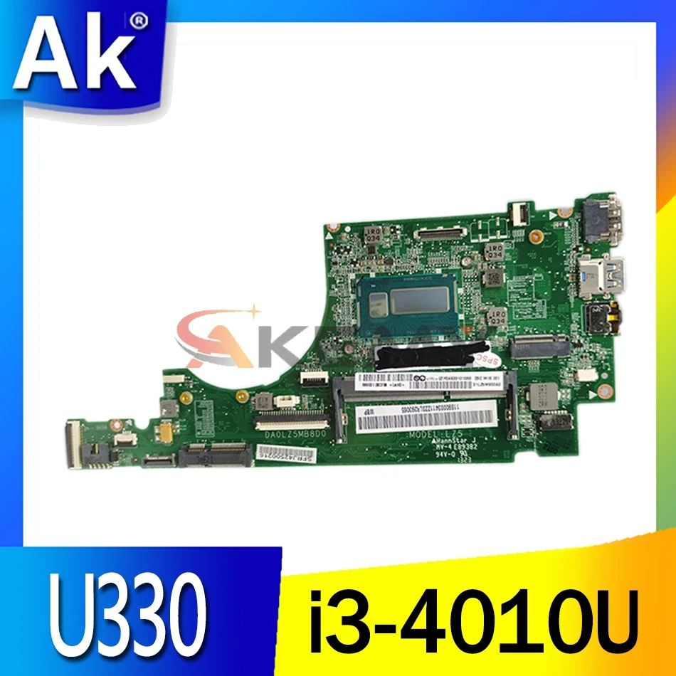 DA0LZ5MB8D0 Rev:D For Lenovo Ideapad U330 U330P Laptop Motherboard With i3-4010U DDR3 100% test work
DA0LZ5MB8D0 Rev:D For Lenovo Ideapad U330 U330P Laptop Motherboard With i3-4010U DDR3 100% test work