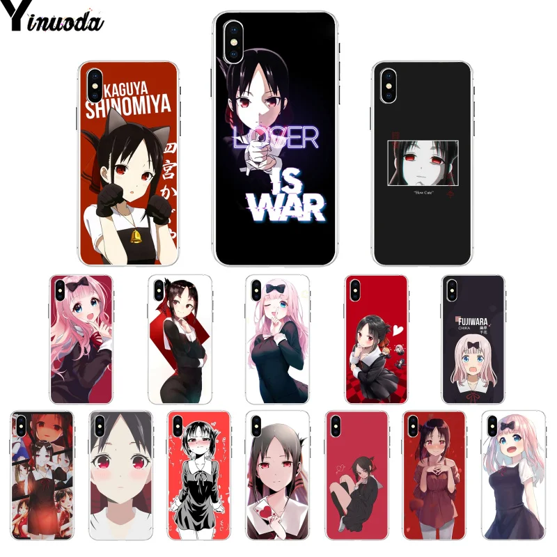 Yinuoda kaguya sama love is war Мягкий Силиконовый ТПУ чехол для телефона Apple iPhone 8 7 6 6S Plus X XS MAX 5