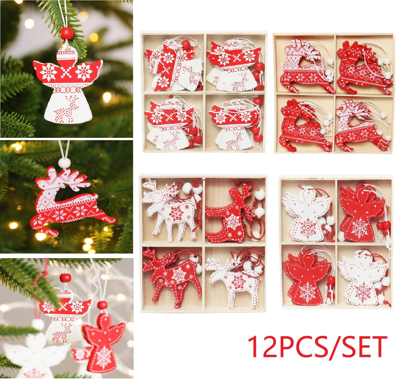 12Pcs Christmas Snowflakes Wooden Pendants Xmas Tree Ornaments Christmas Home Hanging Decor For DIY Crafts Xmas Tag Navidad 2022
12Pcs Christmas Snowflakes Wooden Pendants Xmas Tree Ornaments Christmas Home Hanging Decor For DIY Crafts Xmas Tag Navidad 2022