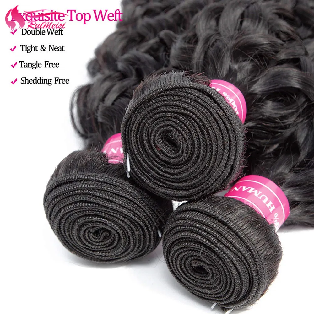 RUIMEISI Water Wave Bundles Brazilian Hair Weave Bundles 8-30 inch 1/3/4 Bundles Remy Hair Bundles Human Hair Extensions
RUIMEISI Water Wave Bundles Brazilian Hair Weave Bundles 8-30 inch 1/3/4 Bundles Remy Hair Bundles Human Hair Extensions
