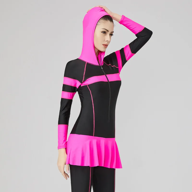 L-6XL Plus Size Long Sleeve Swimsuit Hooded One Piece Swimsuit Women Diving Surfing Swimsuits for Women Uv Proof Swimwear Women
L-6XL Plus Size Long Sleeve Swimsuit Hooded One Piece Swimsuit Women Diving Surfing Swimsuits for Women Uv Proof Swimwear Women