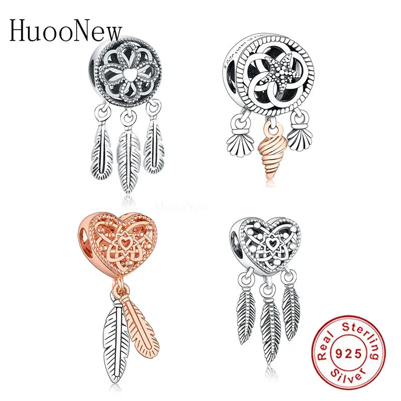 Fit Original Pandora Charms Bracelets 925 Sterling Silver Rose Gold Feather Spiritual Dreamcatcher Beads Making Women Berloque
Fit Original Pandora Charms Bracelets 925 Sterling Silver Rose Gold Feather Spiritual Dreamcatcher Beads Making Women Berloque