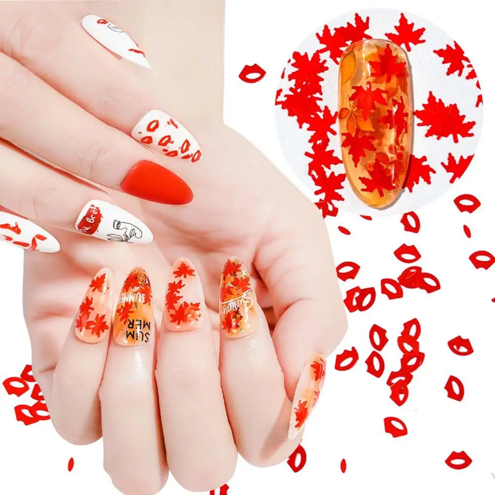 1BAG Nail Sequins Mix Shape Acrylic Flakes Red Maple Leaves Heart Round Paillete For Nail Decorations Accessories 
1BAG Nail Sequins Mix Shape Acrylic Flakes Red Maple Leaves Heart Round Paillete For Nail Decorations Accessories
