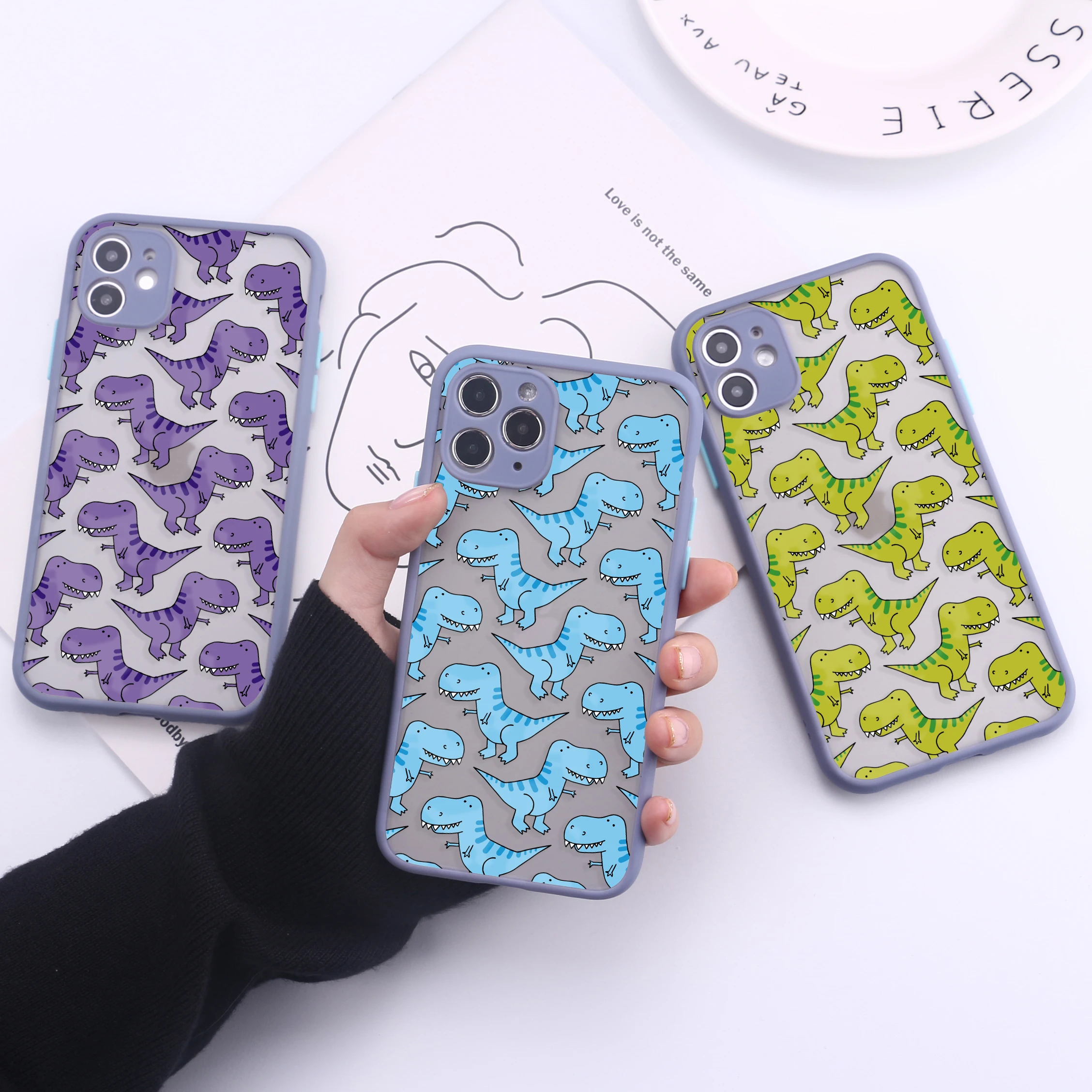 Cute Dinosaur Baby Camera Protection Bumper Phone Cases For iPhone 11 Pro Max XR XS Max X 8 7Plus Matte Shockproof Back Cover
Cute Dinosaur Baby Camera Protection Bumper Phone Cases For iPhone 11 Pro Max XR XS Max X 8 7Plus Matte Shockproof Back Cover