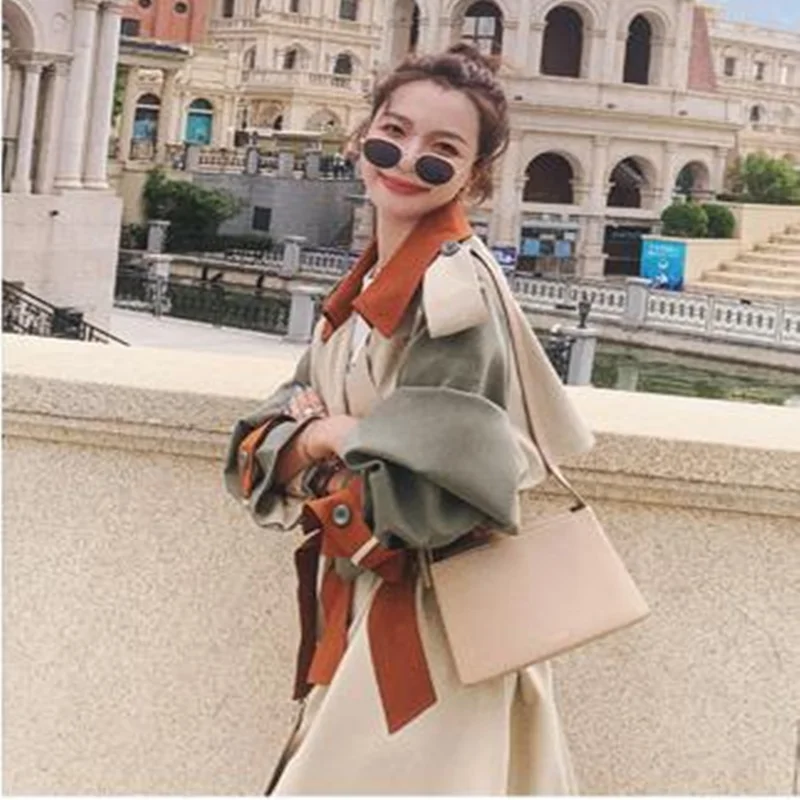 2020 Automn And Winter Ladies Windbreaker New Fashion Temperament Slim Body Long Over The Knee Coats Women
2020 Automn And Winter Ladies Windbreaker New Fashion Temperament Slim Body Long Over The Knee Coats Women