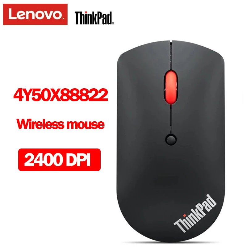 

Lenovo ThinkPad Dual Bluetooth Wireless Mouse 4Y50X88822 with Bluetooth 5.0 2400DPI Silent Button Mice for Windows 10 8 7