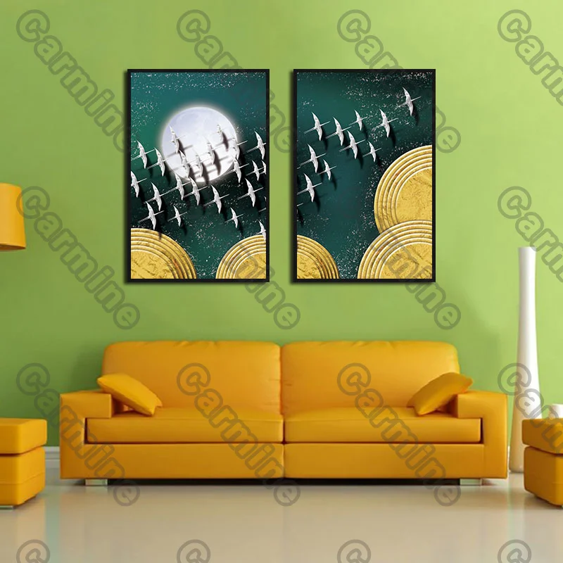 Poster White Moon Birds Green Landscape Flowers Canvas Painting and Prints Wall Art Pictures Decoration for Living Room 3Pcs
Poster White Moon Birds Green Landscape Flowers Canvas Painting and Prints Wall Art Pictures Decoration for Living Room 3Pcs