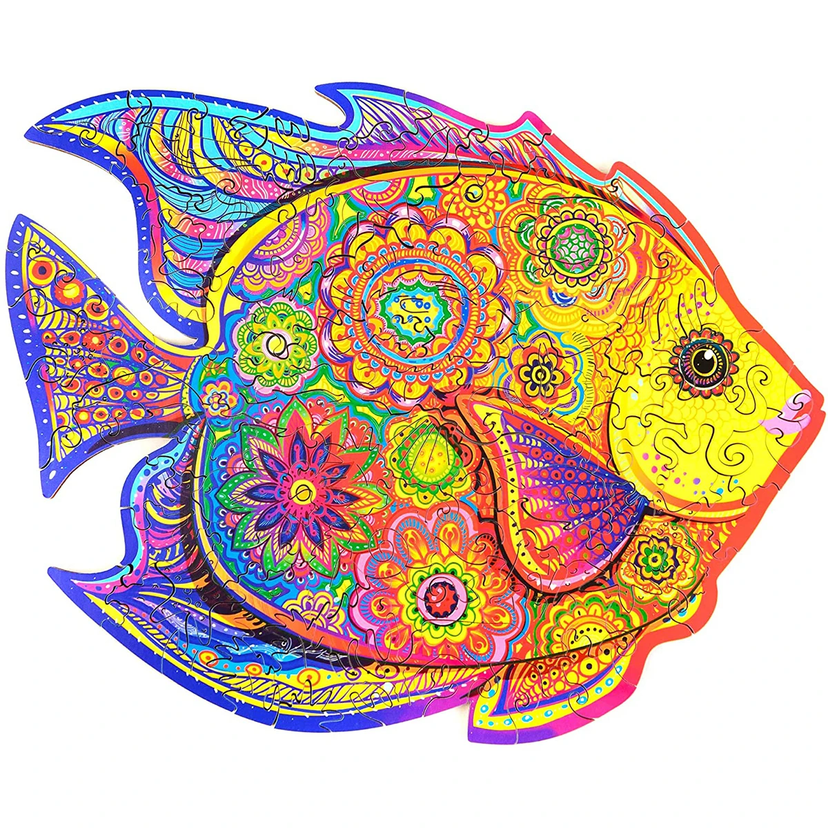 Wooden Puzzle Jigsaw Best Gift for Adults Kids Unique Shape Jigsaw Pieces Shining Fish Children's Day Educational Toys Gift
Wooden Puzzle Jigsaw Best Gift for Adults Kids Unique Shape Jigsaw Pieces Shining Fish Children's Day Educational Toys Gift