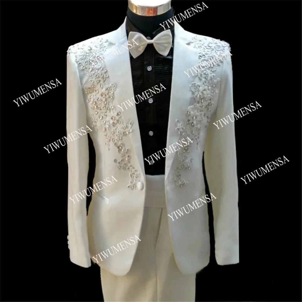 YIWUMENSA Last Designer Beading Mens Tailor-Made Ivory Wedding Suits Tuxedos Appliques Groom Wear Dinner Prom Party Blazer Dress
YIWUMENSA Last Designer Beading Mens Tailor-Made Ivory Wedding Suits Tuxedos Appliques Groom Wear Dinner Prom Party Blazer Dress