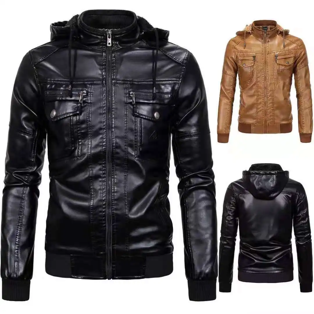 Men 's Leather Clothing Spring And Autumn Youth Fleece Warm Imitation Sheepskin Hooded Long-Sleeved Cardigan Leather Coat
Men 's Leather Clothing Spring And Autumn Youth Fleece Warm Imitation Sheepskin Hooded Long-Sleeved Cardigan Leather Coat