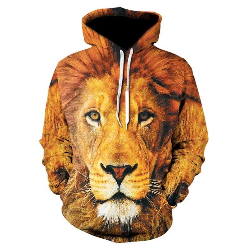 2021 Men's Hooded Sweater Harajuku Men And Women 3D Digital Printing Mighty Lion Pattern Casual Sports Hooded Jacket Autumn Top
2021 Men's Hooded Sweater Harajuku Men And Women 3D Digital Printing Mighty Lion Pattern Casual Sports Hooded Jacket Autumn Top