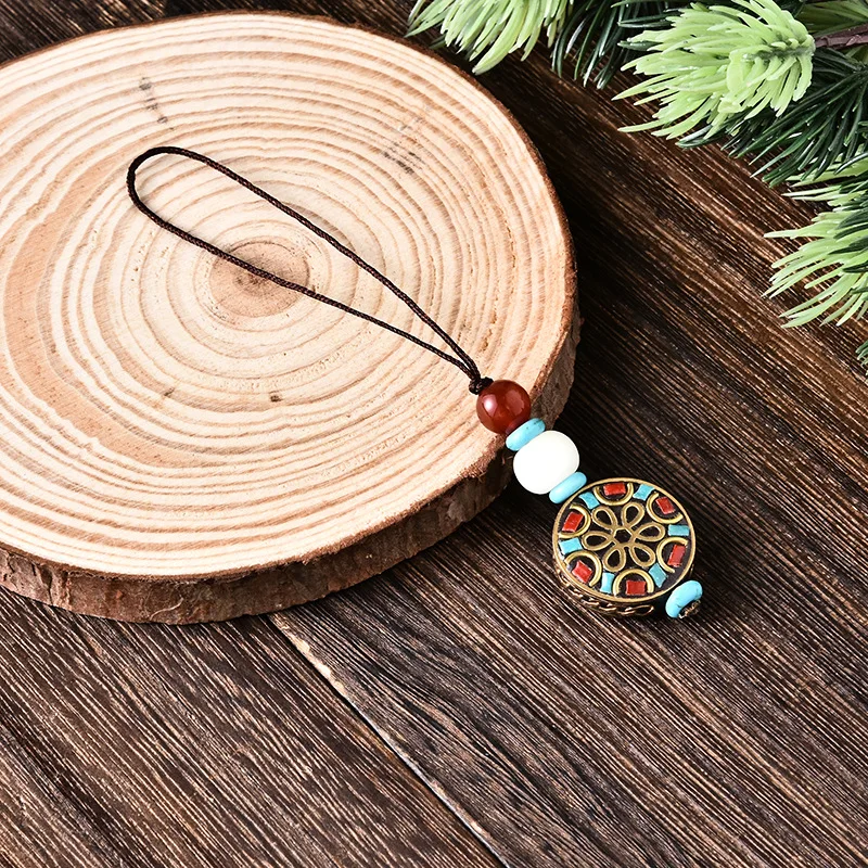 Original diy Nepalese handmade bead mobile phone chain clay brass inlaid bead pendant ethnic style keychain mobile phone pendant
Original diy Nepalese handmade bead mobile phone chain clay brass inlaid bead pendant ethnic style keychain mobile phone pendant