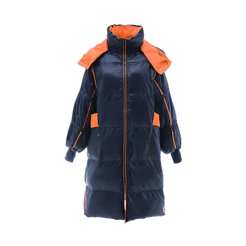 Winter Long Down Jacket Female 2020 New Fashion Korean Contrast Duck Down Jacket Ladies Winter Woman Thick Warm Parkas Overcoat
Winter Long Down Jacket Female 2020 New Fashion Korean Contrast Duck Down Jacket Ladies Winter Woman Thick Warm Parkas Overcoat