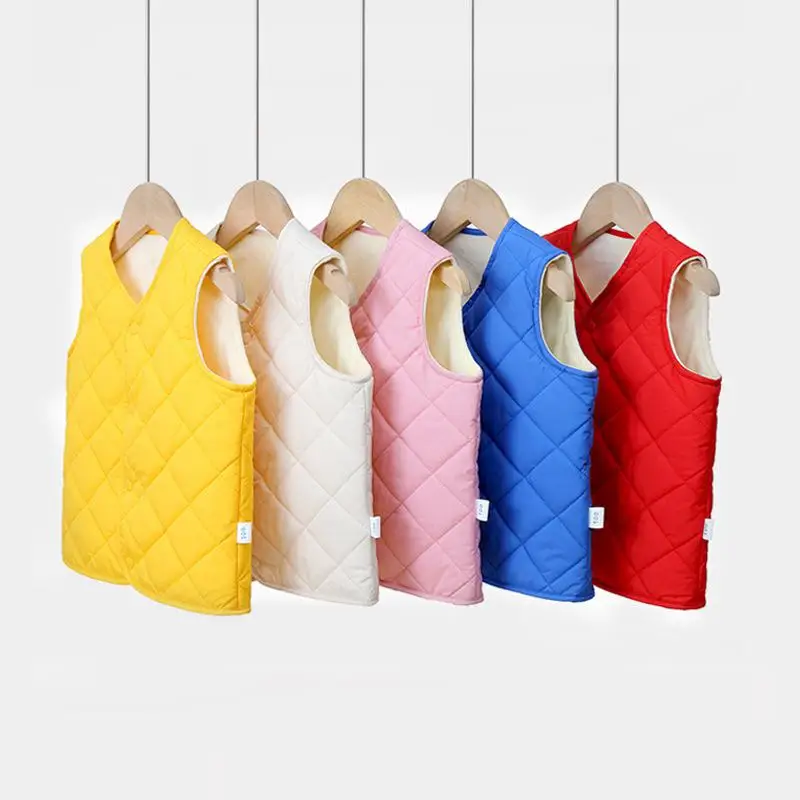 Autumn Baby Warm Down Cotton Waistcoat Kids Outerwear Plus Velvet Vest Children Clothing Boys Girls Sweet Rhomboid Jackets Vest 
Autumn Baby Warm Down Cotton Waistcoat Kids Outerwear Plus Velvet Vest Children Clothing Boys Girls Sweet Rhomboid Jackets Vest