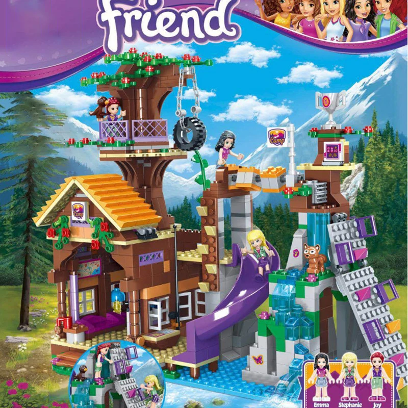 872PCS Friends Adventure Camp Tree House Figures Building Blocks Girl Toys Christmas Gift Lepining Friend Gifts
872PCS Friends Adventure Camp Tree House Figures Building Blocks Girl Toys Christmas Gift Lepining Friend Gifts