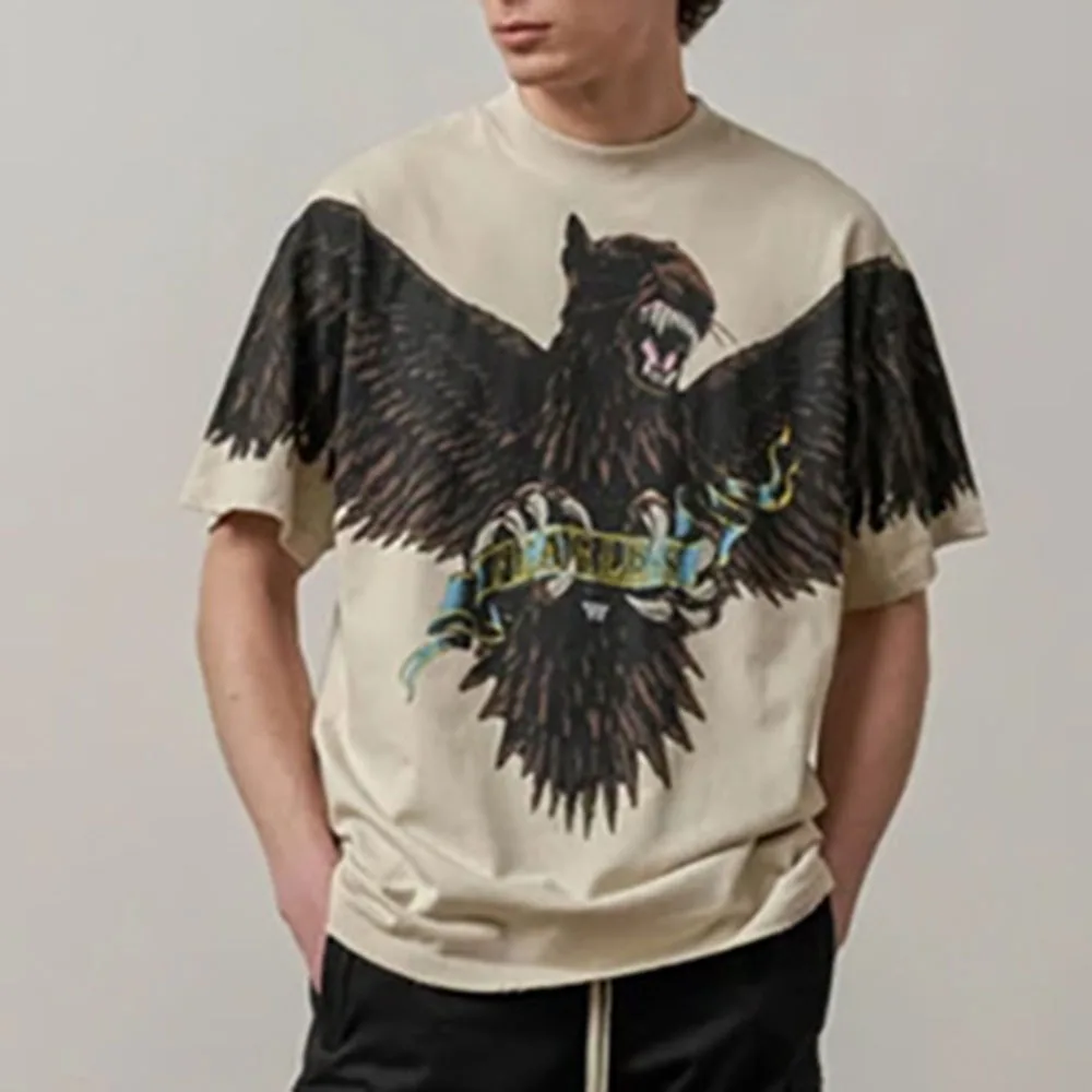 2021 Western Style T-shirt Fashion Summer Loose Casual Printing Trend Simple Hipster Solid Color Round Neck Summer
2021 Western Style T-shirt Fashion Summer Loose Casual Printing Trend Simple Hipster Solid Color Round Neck Summer