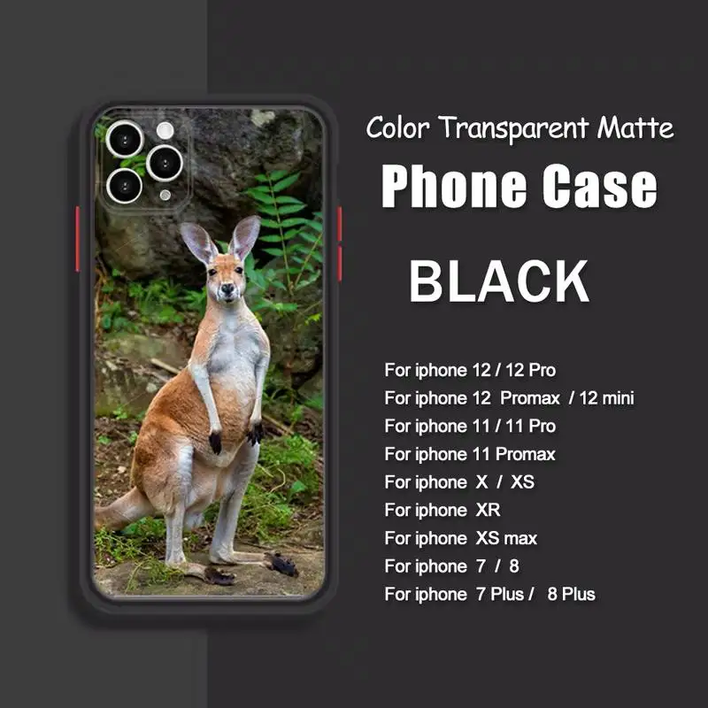 Cute kangaroo Koala Phone Case For iPhone 12 Mini 11 Pro Max X XR XS Max 7 8 Plus Soft Bumper Transparent Matte PC Back Cover
Cute kangaroo Koala Phone Case For iPhone 12 Mini 11 Pro Max X XR XS Max 7 8 Plus Soft Bumper Transparent Matte PC Back Cover