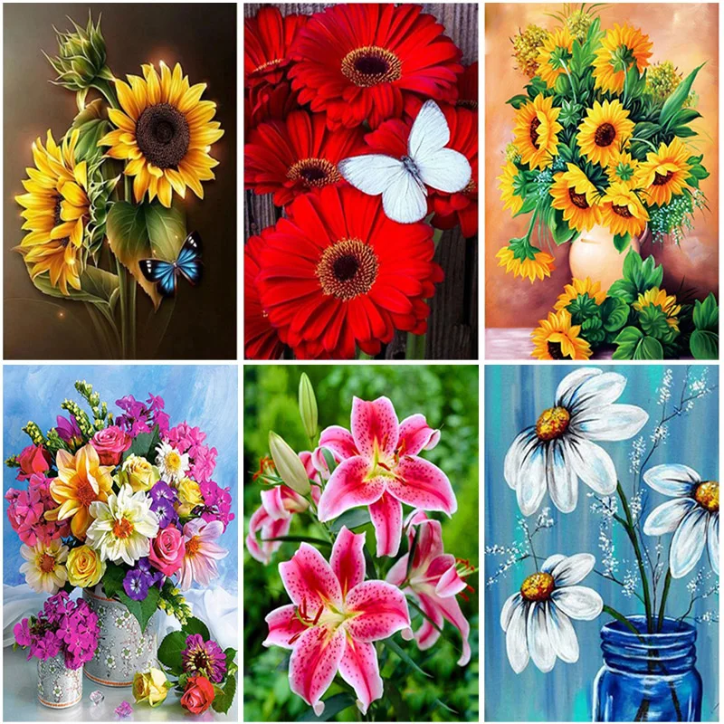 DIY Flower 5D Diamond Painting Full Round Drill Diamond Embroidery Cross Stitch Kits Mosaic Wall Art Rhinestone Home Decor
DIY Flower 5D Diamond Painting Full Round Drill Diamond Embroidery Cross Stitch Kits Mosaic Wall Art Rhinestone Home Decor