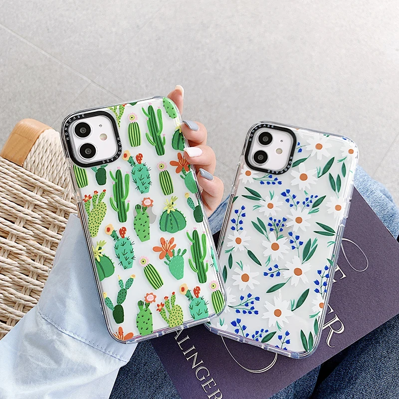 INS cute fresh flower cactus plant Phone Case For iphone 7 8 plus 11 Pro X XS MAX XR Soft Silicone Anti-fall clear luxury cover
INS cute fresh flower cactus plant Phone Case For iphone 7 8 plus 11 Pro X XS MAX XR Soft Silicone Anti-fall clear luxury cover