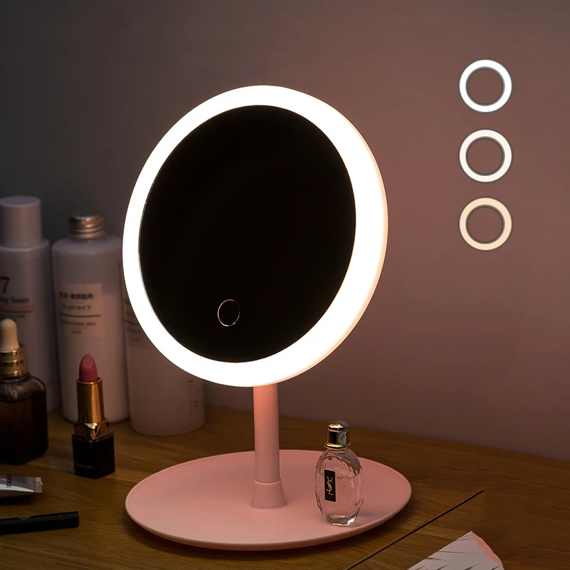 Led Light Makeup Mirror Storage LED Face Mirror Adjustable Touch Dimmer USB Led Vanity Backlit Mirror Table Cosmetic Mirror
Led Light Makeup Mirror Storage LED Face Mirror Adjustable Touch Dimmer USB Led Vanity Backlit Mirror Table Cosmetic Mirror