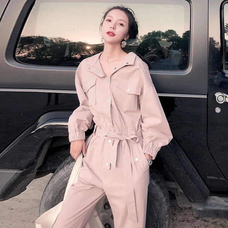 Women Fashion Solid Long Sleeve Lace-Up Rompers Female Spring Streetwear Cargo Pants Overalls Loose High Waist Hooded Jumpsuit
Women Fashion Solid Long Sleeve Lace-Up Rompers Female Spring Streetwear Cargo Pants Overalls Loose High Waist Hooded Jumpsuit