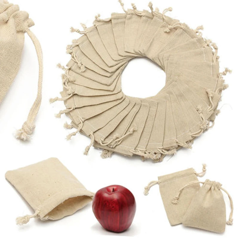 50PCS Gift Boxes Sets Small Linen Jute Drawstring Pouch Wedding Party Favours Sack Packaged Snacks Party Supplies Home Storage
50PCS Gift Boxes Sets Small Linen Jute Drawstring Pouch Wedding Party Favours Sack Packaged Snacks Party Supplies Home Storage
