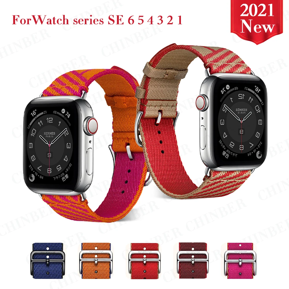 Nylon Braid Jumping Single Tour Strap For Apple Watch Band 38mm 42mm 40mm 44mm Comfortable Band For iWatch Accessories Strap
Nylon Braid Jumping Single Tour Strap For Apple Watch Band 38mm 42mm 40mm 44mm Comfortable Band For iWatch Accessories Strap