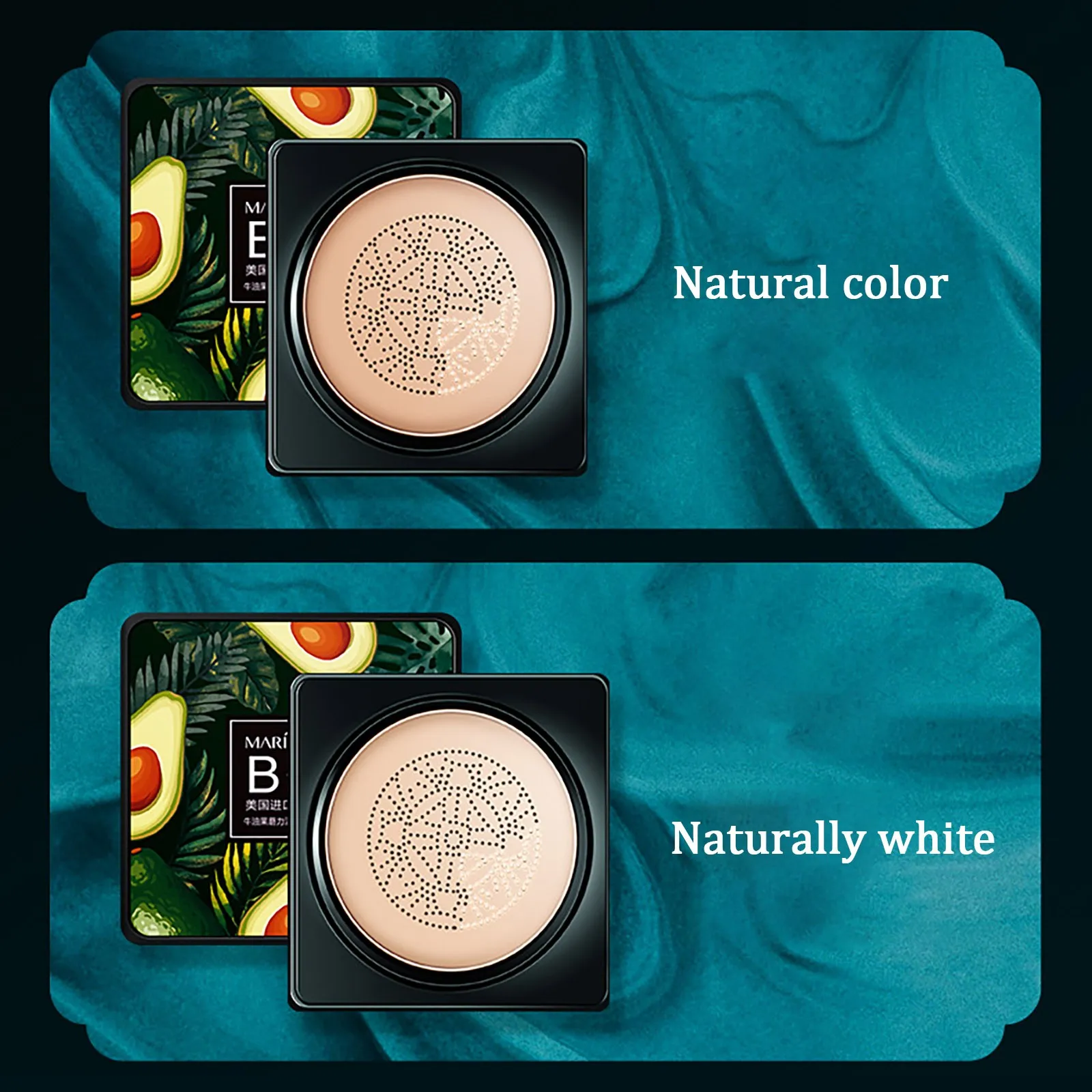 BB Air Cushion Foundation Mushroom Head Avocados Moisturizing Cream Concealer Lining Translucents Makeup Brighten Face Base Tone 
BB Air Cushion Foundation Mushroom Head Avocados Moisturizing Cream Concealer Lining Translucents Makeup Brighten Face Base Tone