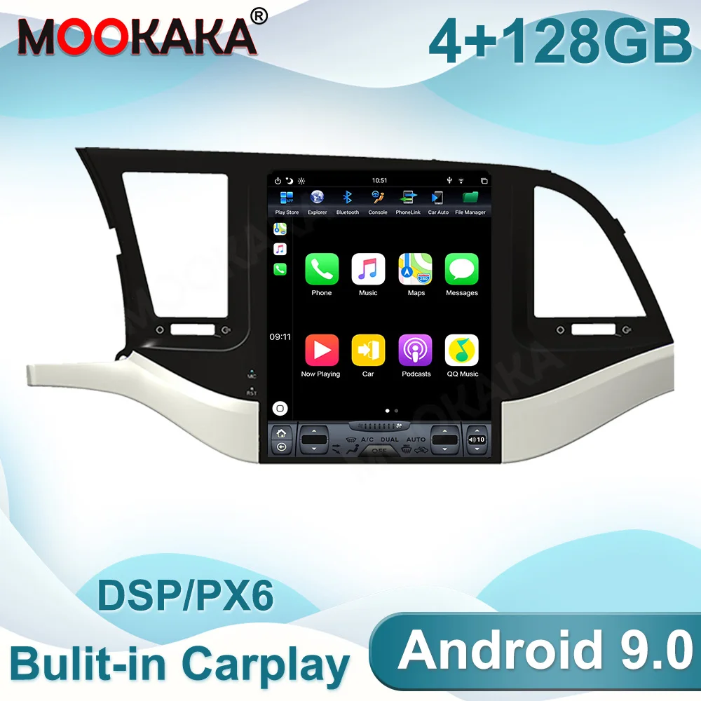Tesla Screen Android 9.0 128GB PX6 Car Multimedia Player GPS Navigation For Hyundai Elantra 2016-2019 Auto Radio Head Unit
Tesla Screen Android 9.0 128GB PX6 Car Multimedia Player GPS Navigation For Hyundai Elantra 2016-2019 Auto Radio Head Unit