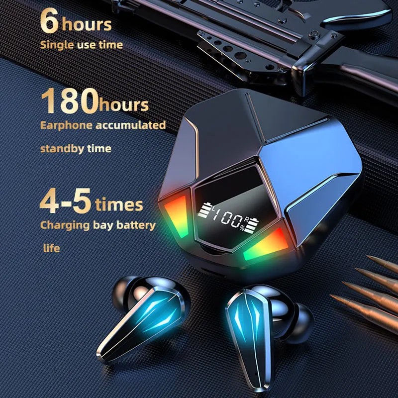 X6 Wireless Earphone TWS Bluetooth V5.1 Headphones 9D Stereo Waterproof Mini Earbuds Wireless Earphones Sports Gaming Headset
X6 Wireless Earphone TWS Bluetooth V5.1 Headphones 9D Stereo Waterproof Mini Earbuds Wireless Earphones Sports Gaming Headset