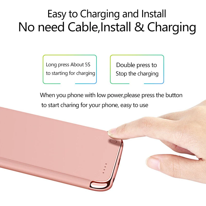 Внешний аккумулятор для iPhone 6 6s 7 8 3500 мАч Plus 7Plus 8Plus 4000 мАч|Аккумуляторы мобильных