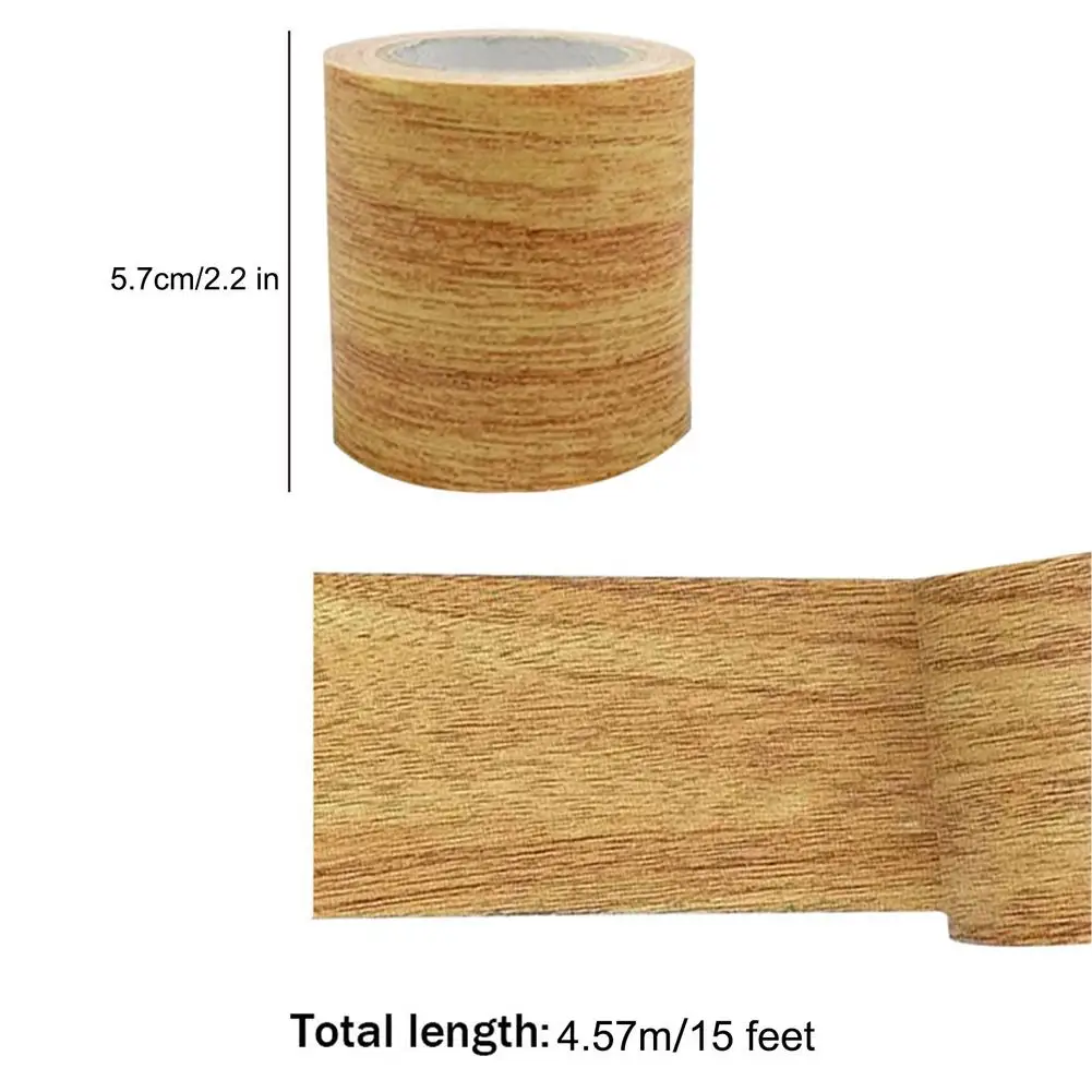 Realistic Wood Grain Repair Tape Waterproof Adhesive Patch Furniture Renovation Skirting Line Floor Sticker Home Decor Accessory
Realistic Wood Grain Repair Tape Waterproof Adhesive Patch Furniture Renovation Skirting Line Floor Sticker Home Decor Accessory
