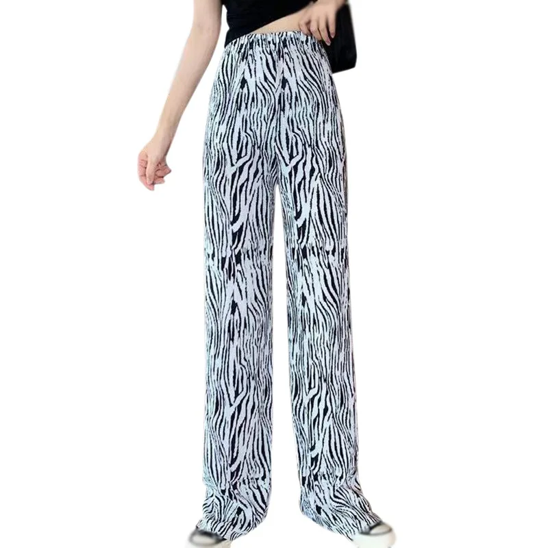 High Waist Drape Large Size Water Ripple Wide Leg Pants Casual Mopping Women Zebra Trousers
High Waist Drape Large Size Water Ripple Wide Leg Pants Casual Mopping Women Zebra Trousers