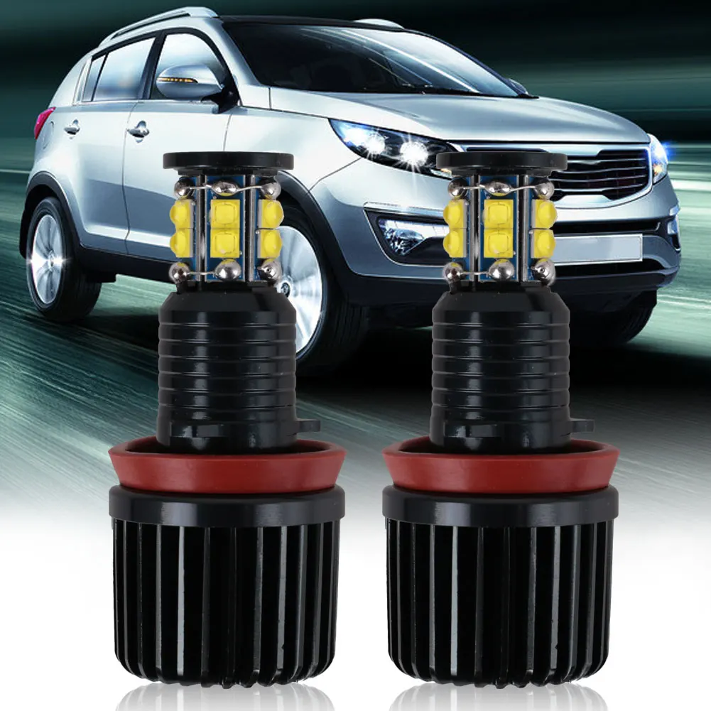 120W H8 LED Angel Eyes Halo Ring Light Bulbs 6500K For BMW E92 E93 E63 E70 Lamps Car Accessories Interior New Upgrade 360-degree
120W H8 LED Angel Eyes Halo Ring Light Bulbs 6500K For BMW E92 E93 E63 E70 Lamps Car Accessories Interior New Upgrade 360-degree