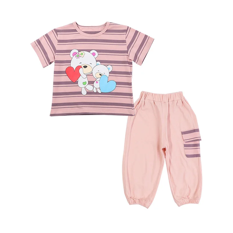 HYLKIDHUOSE Girls Clothing Sets Summer Children Casual Outfit Short Sleeve Cartoon Bear T Shirt Pants Baby Outdoor Kids Clothes
HYLKIDHUOSE Girls Clothing Sets Summer Children Casual Outfit Short Sleeve Cartoon Bear T Shirt Pants Baby Outdoor Kids Clothes