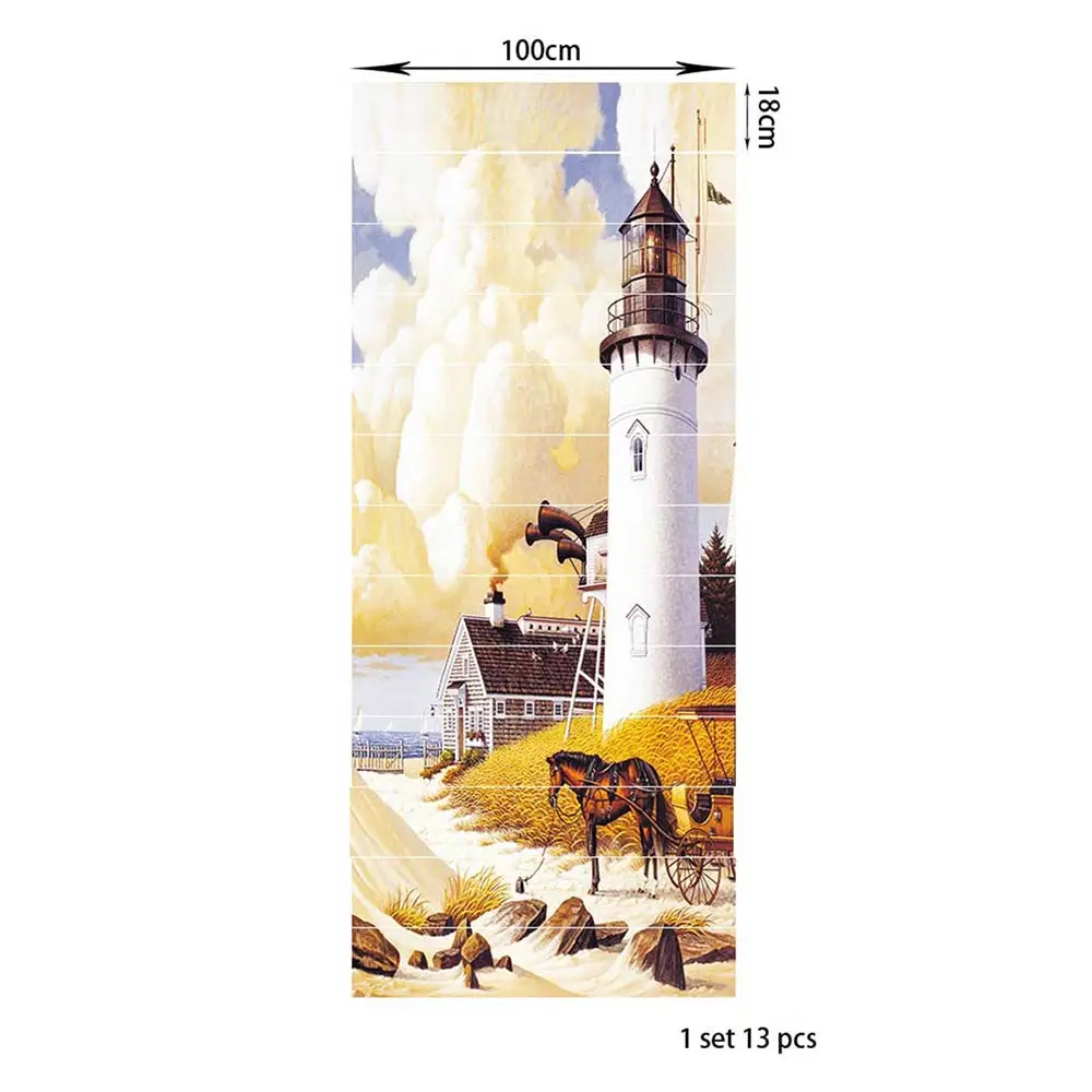 PVC wallpaper lighthouse scenery simple 13 pieces of DIY stair stickers, step stickers, wall stickers
PVC wallpaper lighthouse scenery simple 13 pieces of DIY stair stickers, step stickers, wall stickers