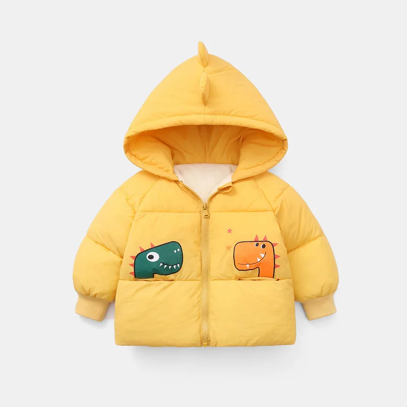 Men's and women's baby coat new cartoon dinosaur plus velvet middle and small children's short thick hooded top 0-6 years old
Men's and women's baby coat new cartoon dinosaur plus velvet middle and small children's short thick hooded top 0-6 years old