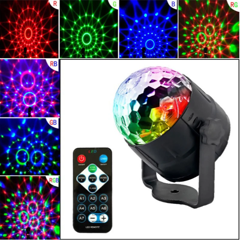 3W RGB LED Stage Lights Sound Activated Rotating Disco Ball Party Lights Strobe Light For Christmas Home KTV Xmas Wedding Show
3W RGB LED Stage Lights Sound Activated Rotating Disco Ball Party Lights Strobe Light For Christmas Home KTV Xmas Wedding Show