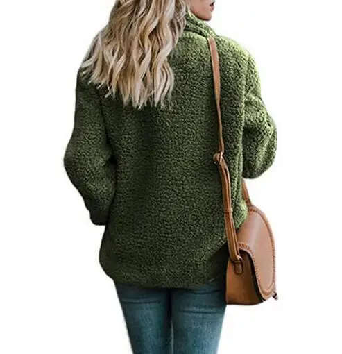 European And American WoMen Plush Button Lapels Pocket Jacket Coats Top Spring And Autumn Double-breasted Short Casual Jacket
European And American WoMen Plush Button Lapels Pocket Jacket Coats Top Spring And Autumn Double-breasted Short Casual Jacket