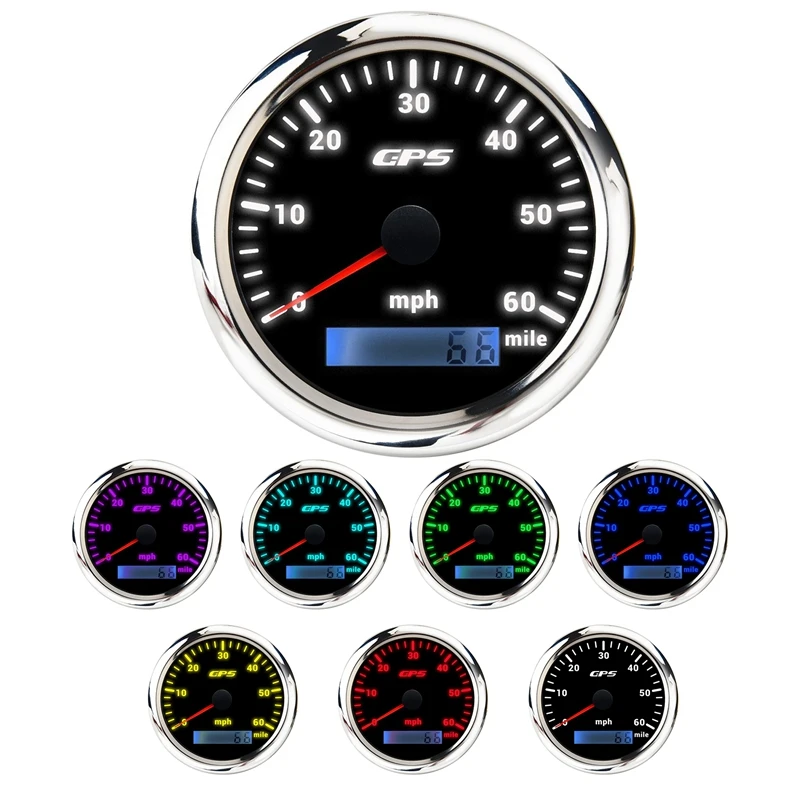 85MM GPS Marine Speedometer 0-30/Mile Tachometer with 7-Color Backlight Odometer for Boats Yachts Marine
85MM GPS Marine Speedometer 0-30/Mile Tachometer with 7-Color Backlight Odometer for Boats Yachts Marine