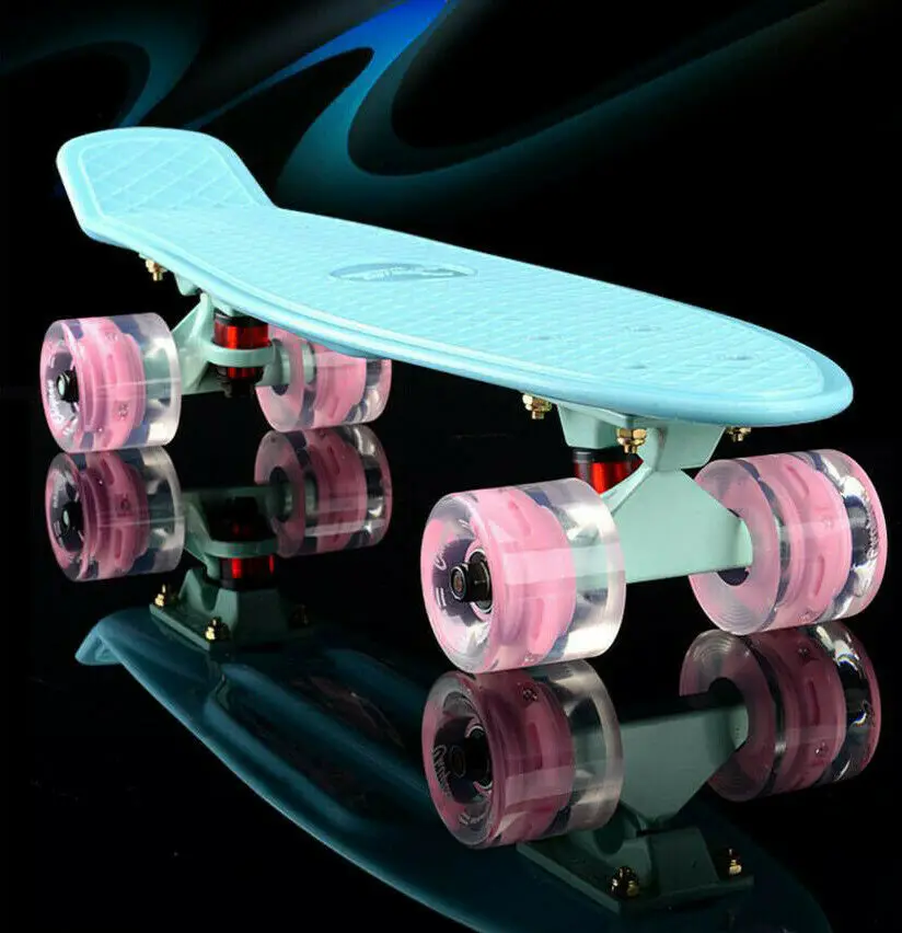 22'' Flash Wheel Retro Skate Board Mini Cruiser Penny Board Complete Ready To Ride Multicolor Fish Board Adults Sport Scooter
22'' Flash Wheel Retro Skate Board Mini Cruiser Penny Board Complete Ready To Ride Multicolor Fish Board Adults Sport Scooter