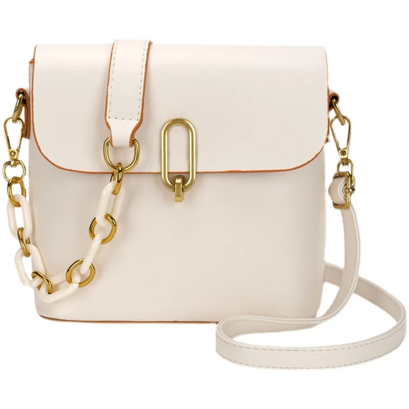 Elegant Armpit Sling Handbags White Color Women PU Leather Gold Chain Shoulder Bags Simple Shoulder Messenger Bags For Women
Elegant Armpit Sling Handbags White Color Women PU Leather Gold Chain Shoulder Bags Simple Shoulder Messenger Bags For Women