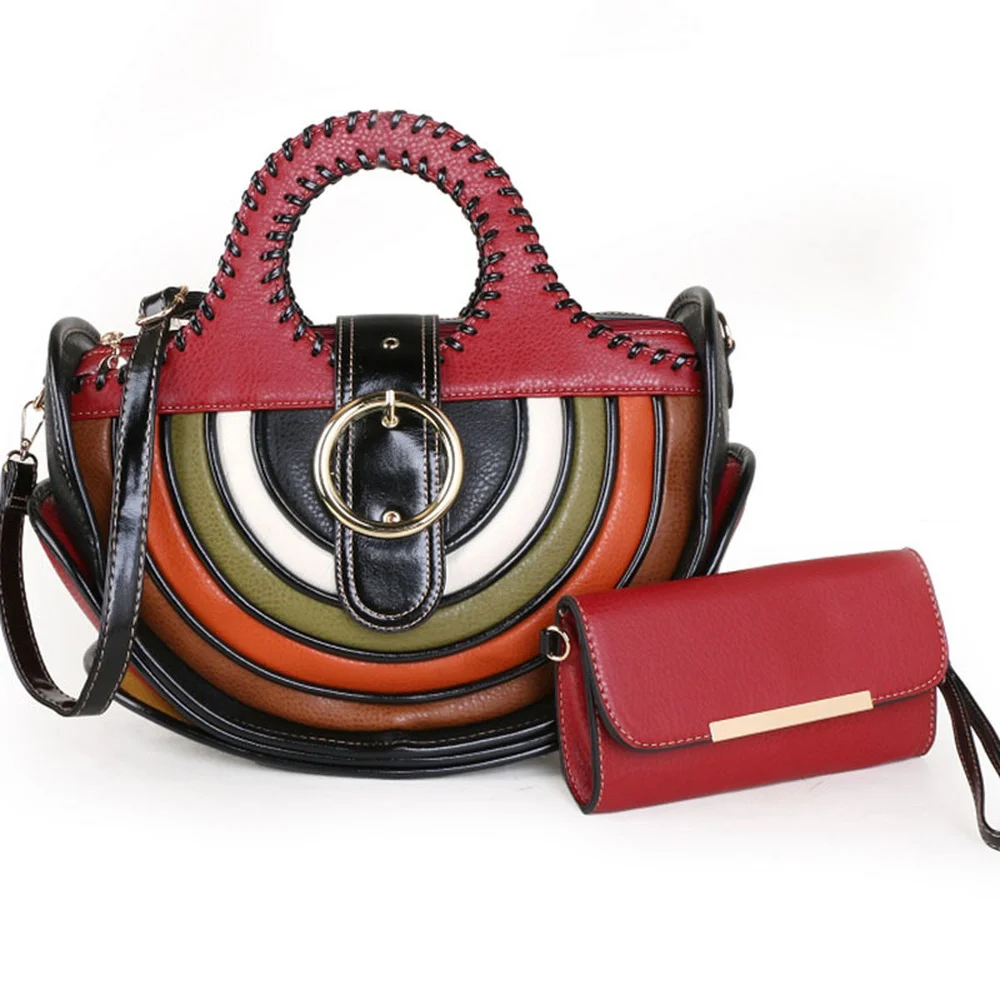 Fashion Designer Bags Women Handbags and Purses Vintage Rainbow Pattern Quality Leather Shoulder Shopping Pouch Tote 2021 New
Fashion Designer Bags Women Handbags and Purses Vintage Rainbow Pattern Quality Leather Shoulder Shopping Pouch Tote 2021 New