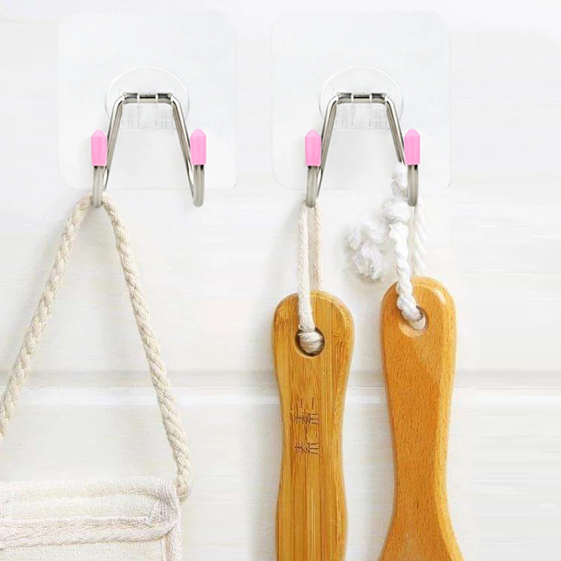 2Pcs Seamless Self Adhesive Hook Load Bearing 10KG Waterproof Strong Stick Double Hook Bathroom Kitchen Wall Key Bag Hanger
2Pcs Seamless Self Adhesive Hook Load Bearing 10KG Waterproof Strong Stick Double Hook Bathroom Kitchen Wall Key Bag Hanger