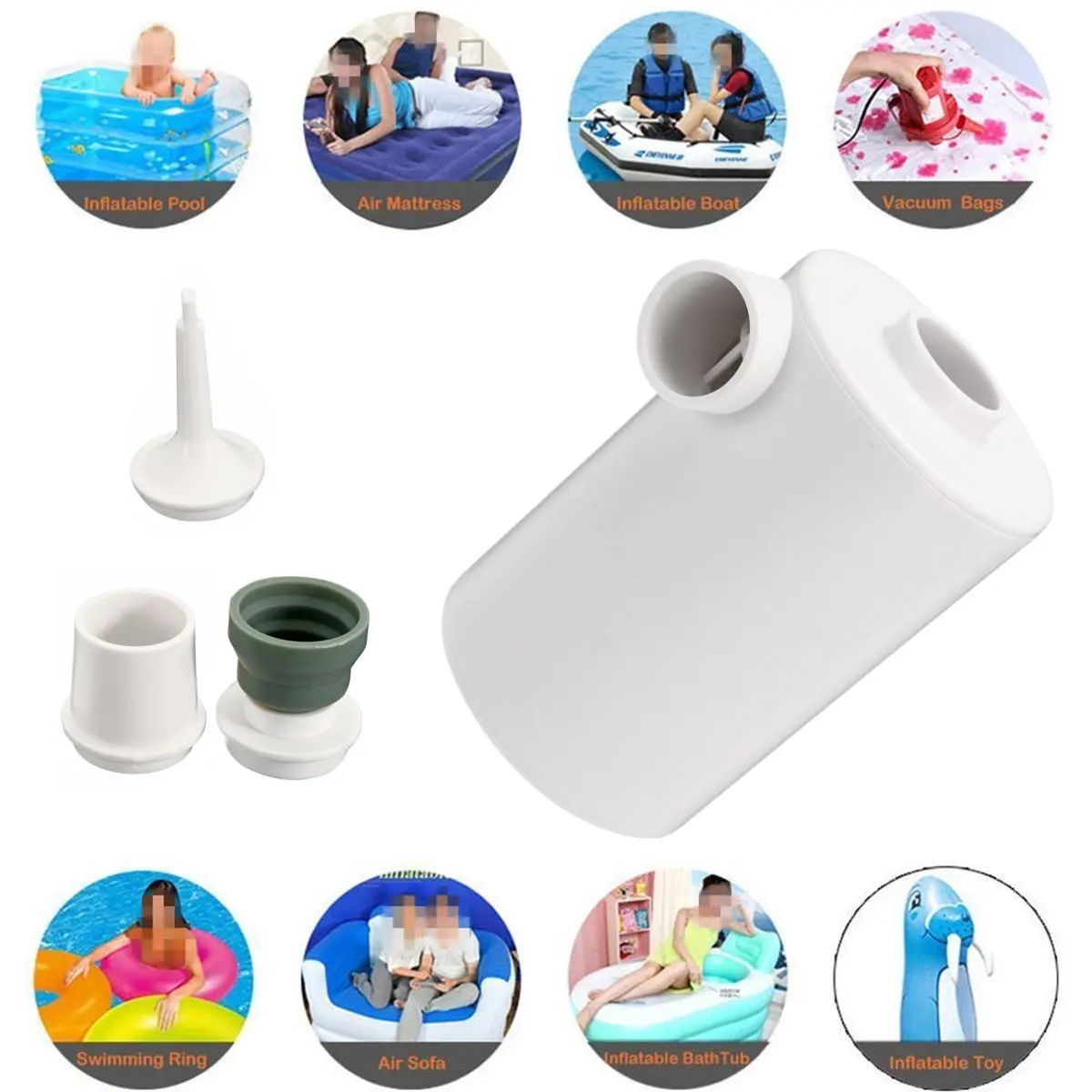 Electric Air Pump Outdoor Camping Inflate Deflate Pump Lightweight Portable Swimming Pool Air Bed Mattress Inflatable Boat Pump
Electric Air Pump Outdoor Camping Inflate Deflate Pump Lightweight Portable Swimming Pool Air Bed Mattress Inflatable Boat Pump